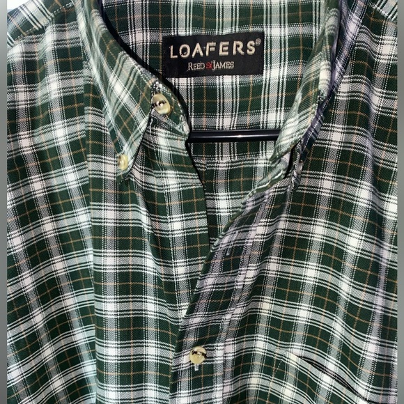 LOAFERS Casual Men’s Button down long sleeve shirt, button sleeves, size XL - Picture 2 of 6